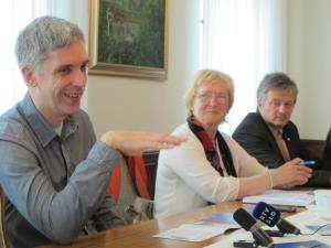 Domen Marinčič je program festivala danes predstavil v Radovljici